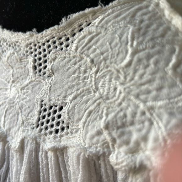 Vintage  70s boho cotton gauze viscose caftan/ tent style summer festival dress - Picture 6 of 12